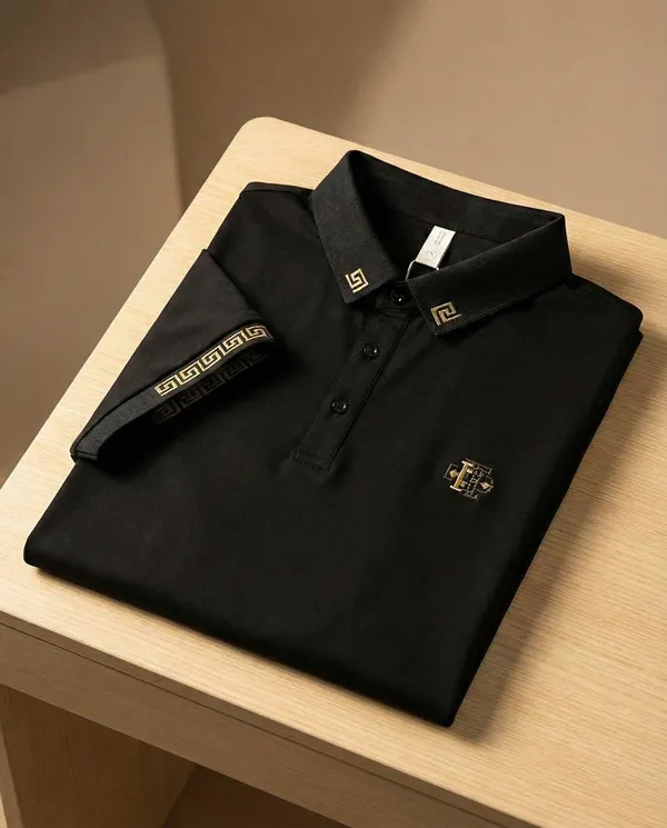 Majestic_Crest_Trim_Polo_Black