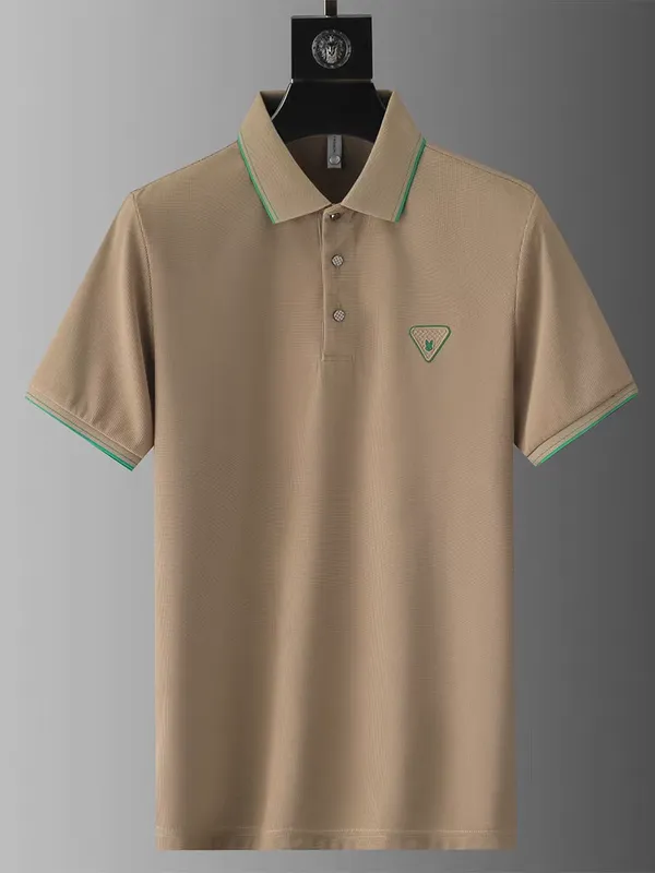 Verdant_Crest_Textured_Polo_T_Shirt_Brown
