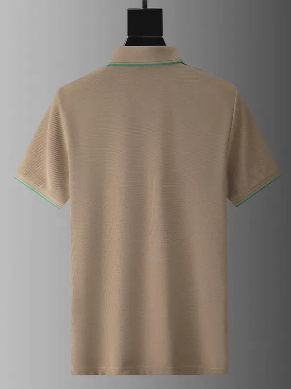 Verdant_Crest_Textured_Polo_T_Shirt_Brown
