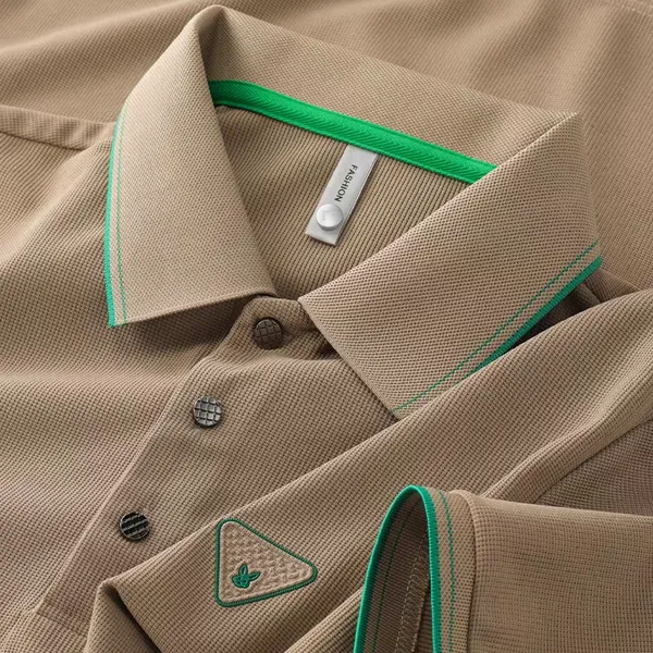 Verdant_Crest_Textured_Polo_T_Shirt_Brown