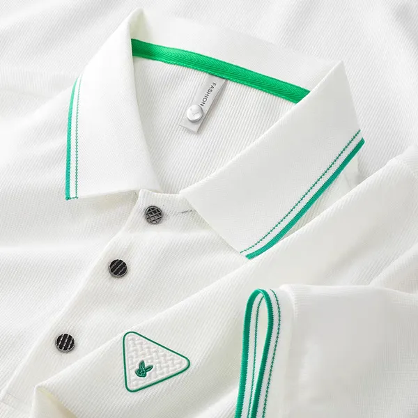 Verdant_Crest_Textured_Polo_T_Shirt_White