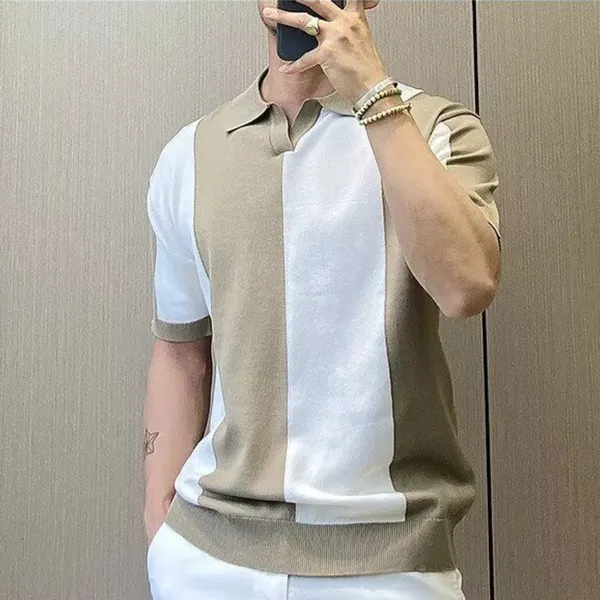 Ivory_Axis_Panel_Knit_Polo_Blue