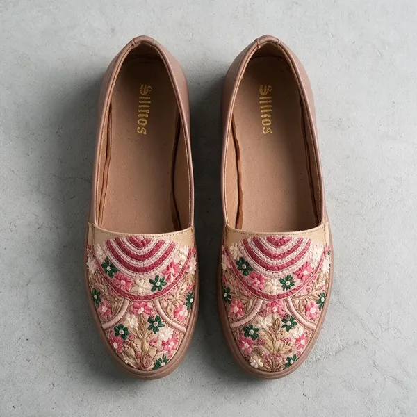 Tan_Synthetic_Slip-On_Embroidered_Loafers_For_Women