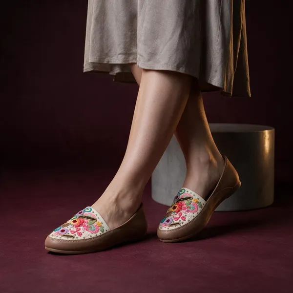 Brown_Synthetic_Slip-On_Embroidered_Loafers_For_Women