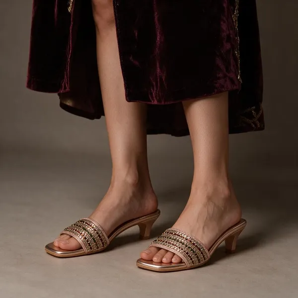 Rose_Gold_Synthetic_Slip-On_Stone_Embellished_Flat_Sandals_For_Women