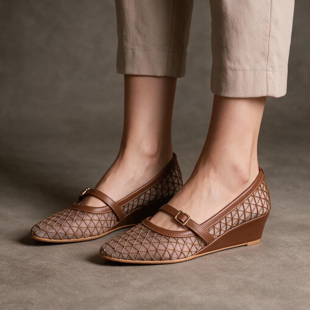 Brown_Mesh_Pointed-Toe_Woven_Slingback_Flats_For_Women