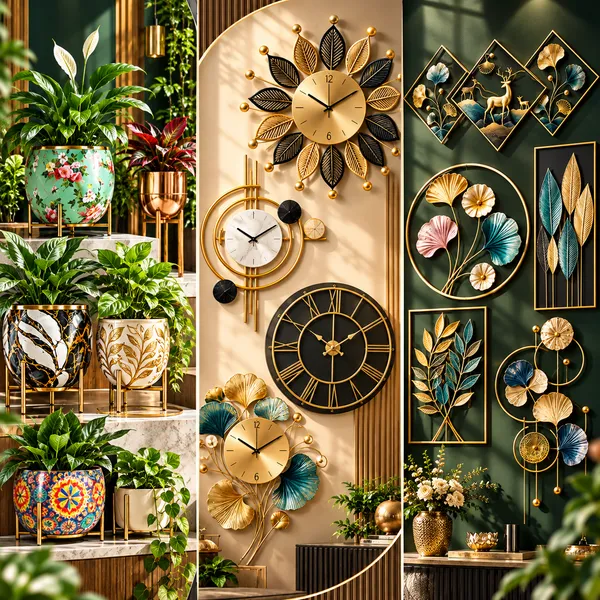 Gold_Piece_Metal_Wall_Art_Set_Botanical_Leaf_And_Floral_Design_Withframe_Pack_Of_3