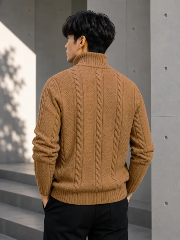 Freaks_Men’s_Cable_Knit_Half-Zip_Sweater_|_Full_Sleeve_Winter_Pullover_for_Men