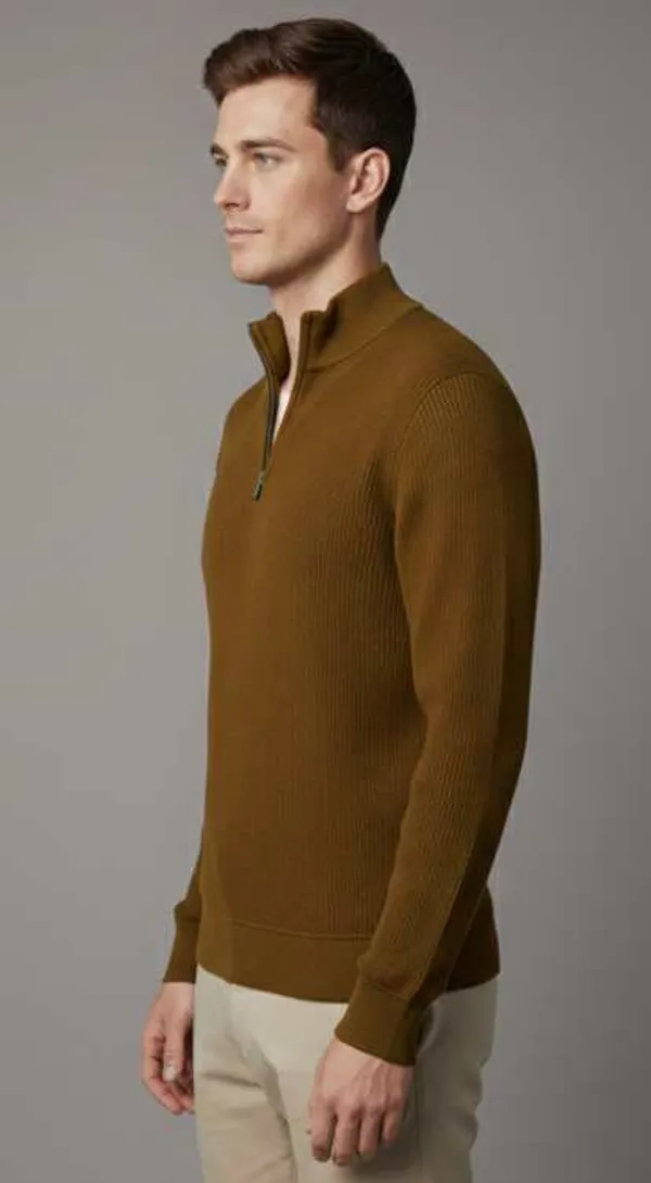 Freaks_Men’s_Ribbed_Knit_Half-Zip_Sweater_|_Full_Sleeve_High_Neck_Winter_Pullover