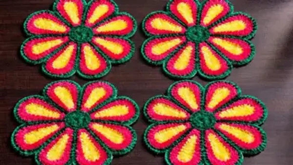 Fabric_Rangoli_Mat_26cm_By_26cm_Pack_Of_4