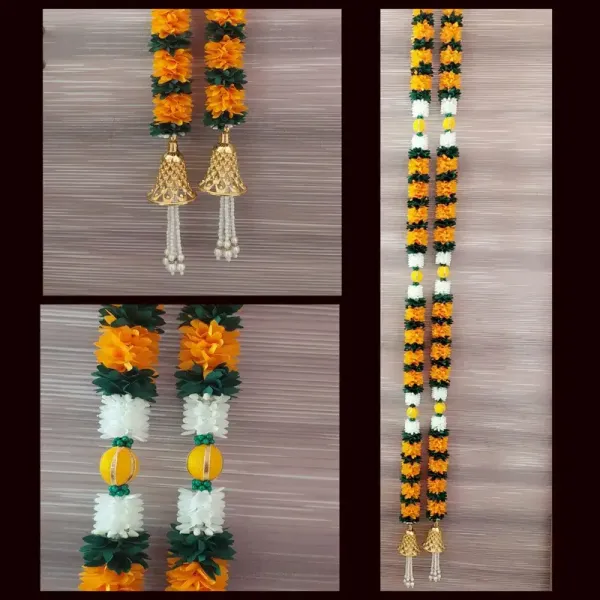 Designer_Floral_Door_Wall_Hanging_Yellow_Mehendi_Green_Style_4_Feet_Pack_Of_2
