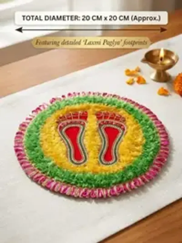 Handmade_Fer_Traditional_Laxmi_Footprint_Patches_With_Rangoli_And_Door_Entrance_Set_Of_2
