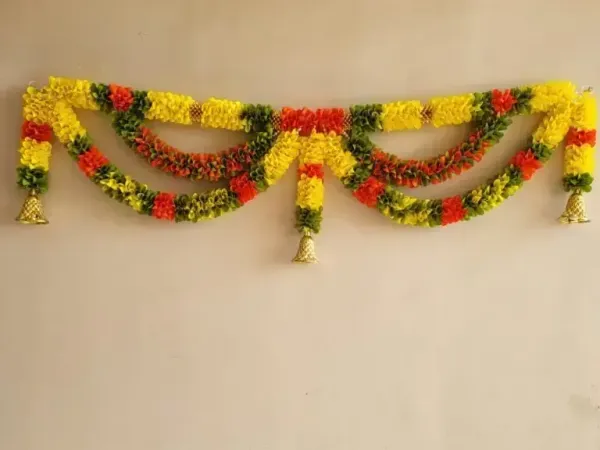 Lemon_Yellow_Festiv_Desiner_Toran_Blended_Orange_And_Green_Colours_With_Bell100cm
