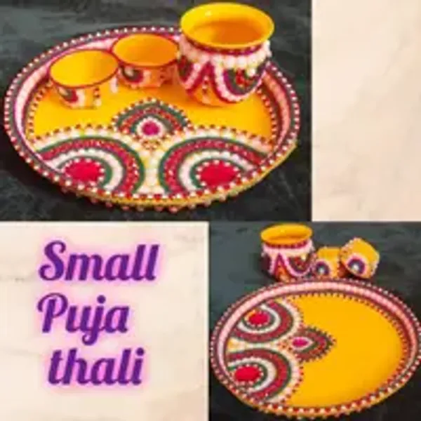 Hand_Crafted_Puja_Thali_Set_Kalash_And_2_Bowls_Included_Yellow