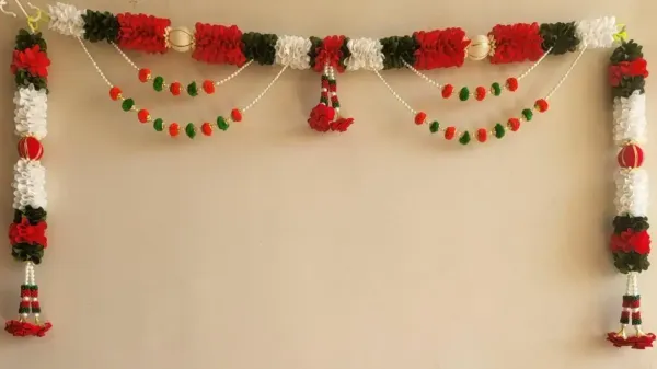 Saraswati_Pink_Floral_Designer_Door_Toran_Set_With_Hanging_100_Cm