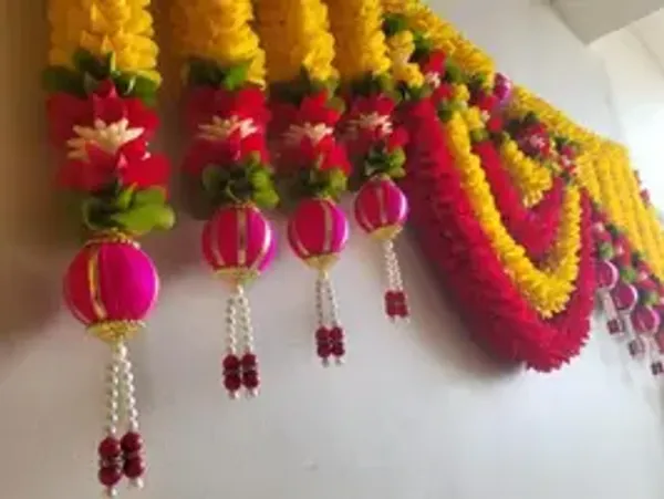 Royal_Haldi_Yellow_With_Rani_Pink_Toran_Set_105cm
