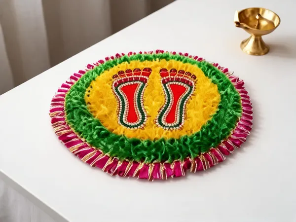 Handmade_Fer_Traditional_Laxmi_Footprint_Patches_With_Rangoli_And_Door_Entrance_Set_Of_2