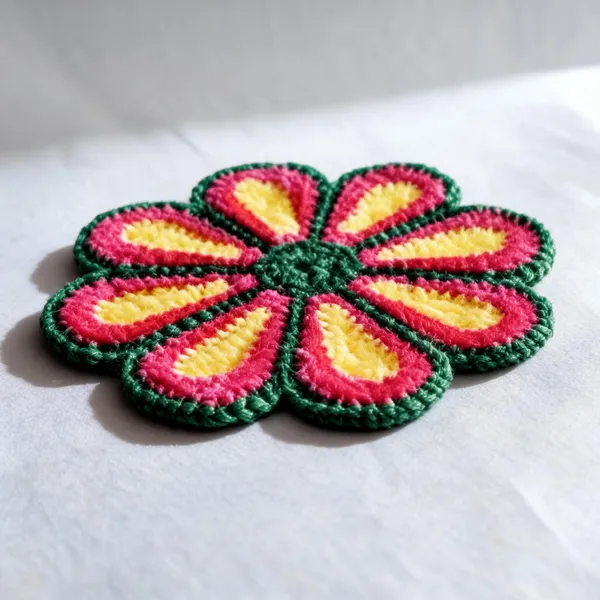 Fabric_Rangoli_Mat_26Cm_By_26Cm_Pack_Of_4