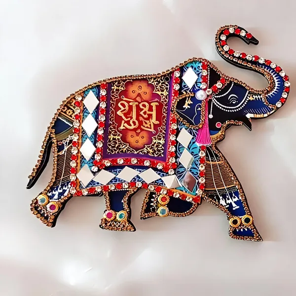 Mdf_Rangoli_Elephant