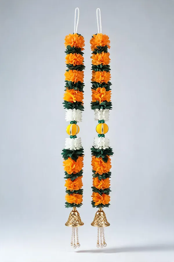 Designer_Floral_Door_Wall_Hanging_Yellow_Mehendi_Green_Style_4_Feet_Pack_Of_2