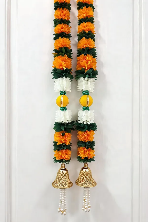 Designer_Floral_Door_Wall_Hanging_Yellow_Mehendi_Green_Style_4_Feet_Pack_Of_2