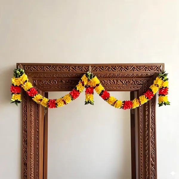 Handcrafted_Artificial_Marigold_Flower_Toran_For_Main_Door_Decoration_Traditional_Yellow_Orange_Floral_Garland