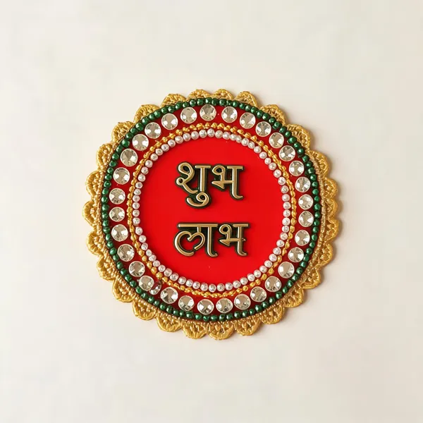 Multi_Purpose_Shubh_Labh_Patch_Round_Pack_Of_10Pair