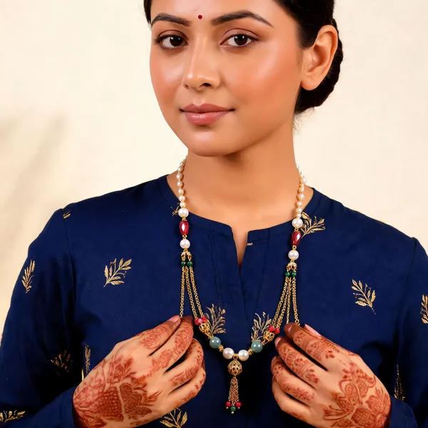 Multicolour_Pearl_Beaded_Necklace_for_Women