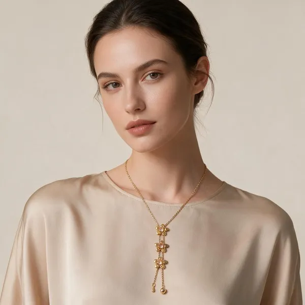 Gold_Tone_Floral_Layered_Necklace_for_Women