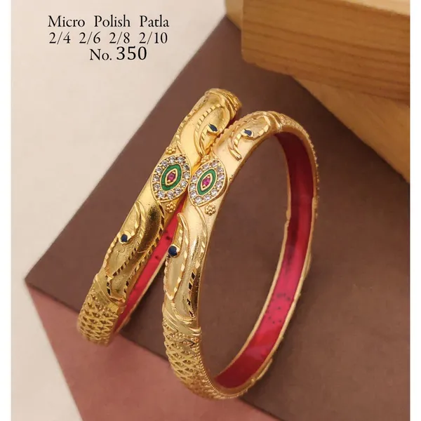 Gold-Tone_Peacock_Design_Bangles_for_Women