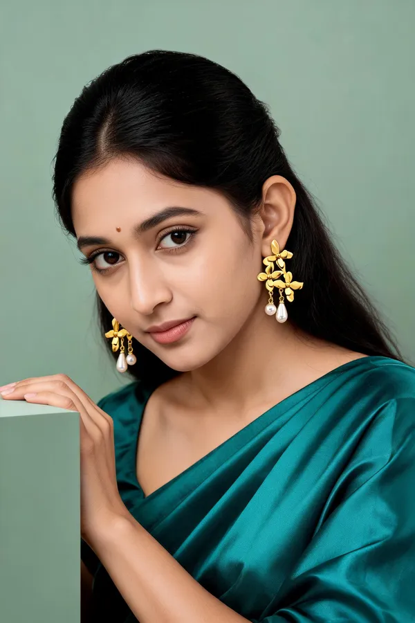 Gold_Tone_Floral_Pearl_Drop_Earrings_for_Women