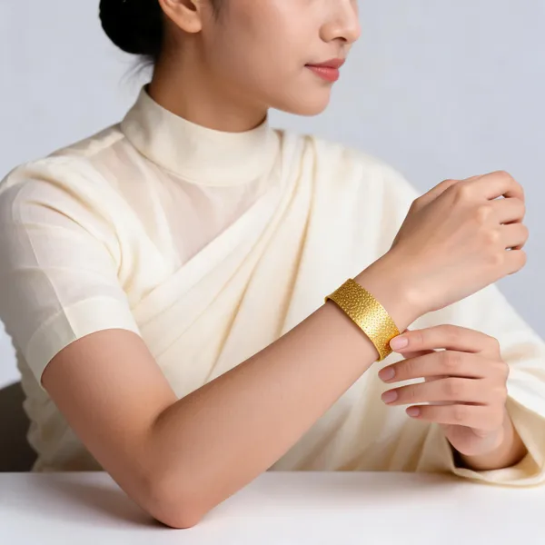 Gold_Tone_Textured_Cuff_Bracelet_for_Women