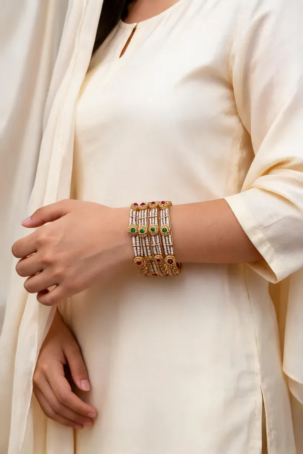 Gold_Tone_Pearl_Stone_Studded_Bangle_Set_for_Women_Set_Of_4