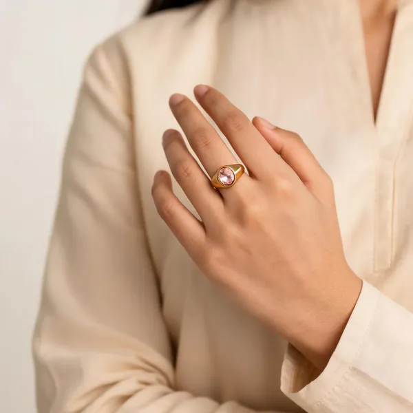 Gold_Tone_Oval_Pink_Stone_Ring