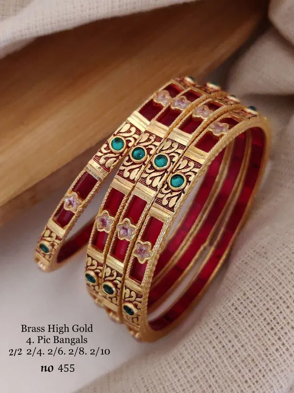 Gold-Toned_Brass_Traditional_Bangles_For_Women