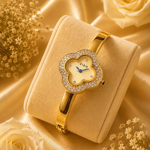 Gold_Tone_Floral_Bracelet_Watch_for_Women