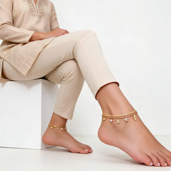 Gold_Tone_Charm_Anklet_for_Women