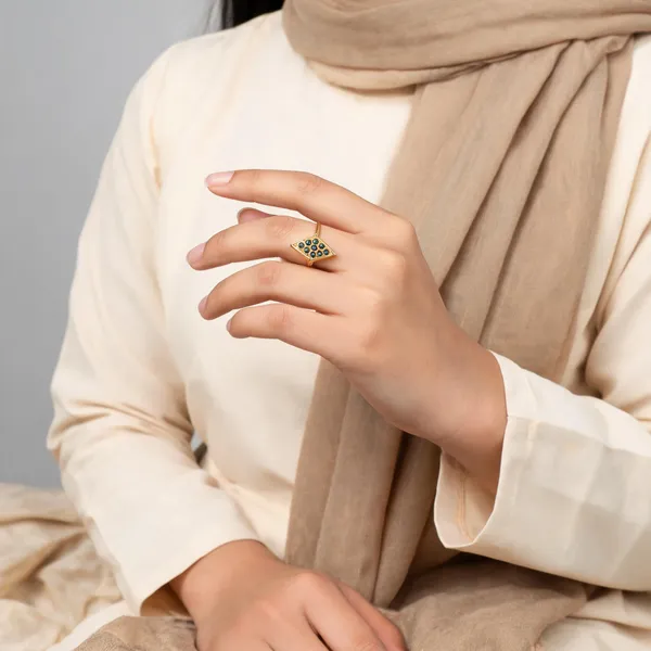 Gold_Tone_Geometric_Green_Stone_Ring_for_Women