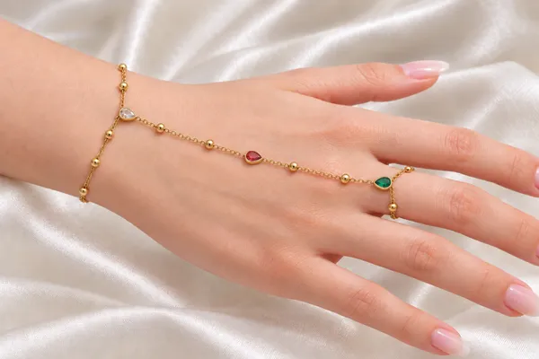 Gold_Tone_Red_Green_Stone_Hand_Harness_for_Women
