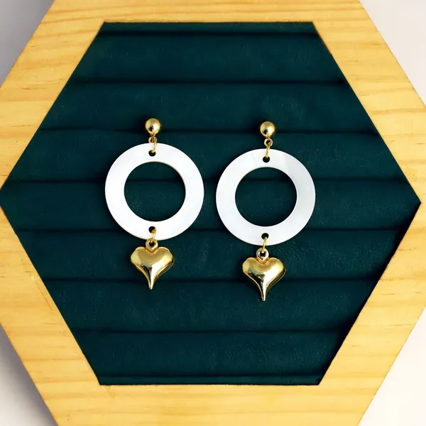 White_Circular_Heart_Drop_Earrings_for_Women
