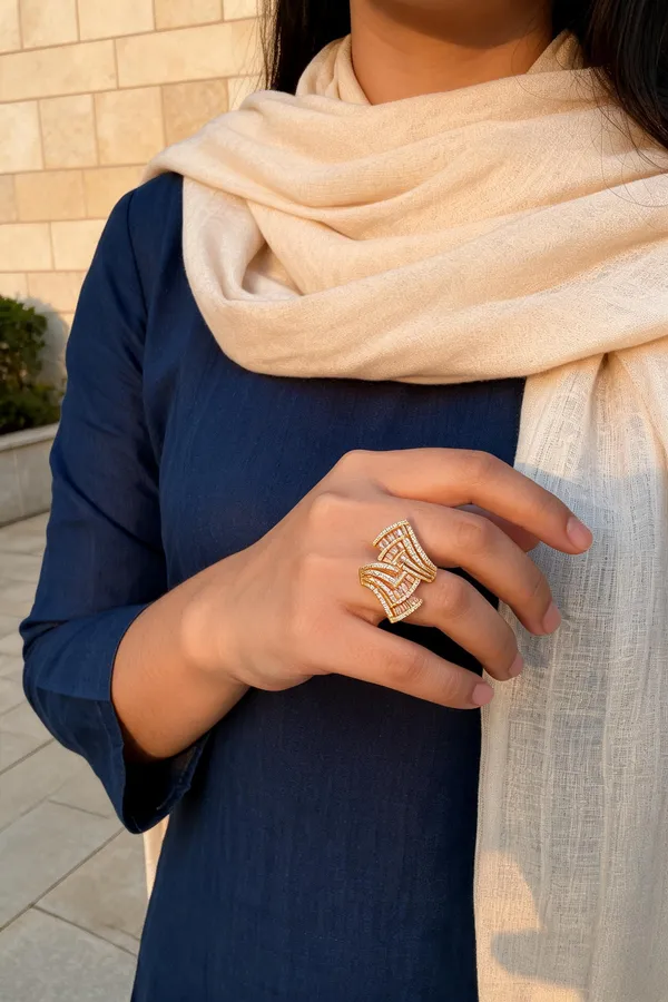 Gold_Colour_Anti_Tarnish_Geometric_Crystal_Statement_Ring_for_Women