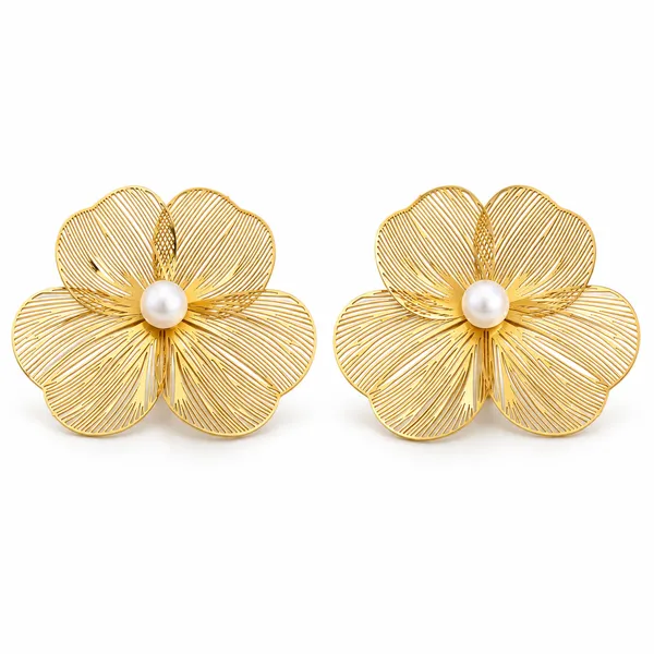 Floral_Stud_Earrings_for_Women_Anti-Tarnish_Stainless_Steel