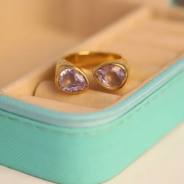 Gold_Tone_Teardrop_Stone_Open_Ring_for_Women