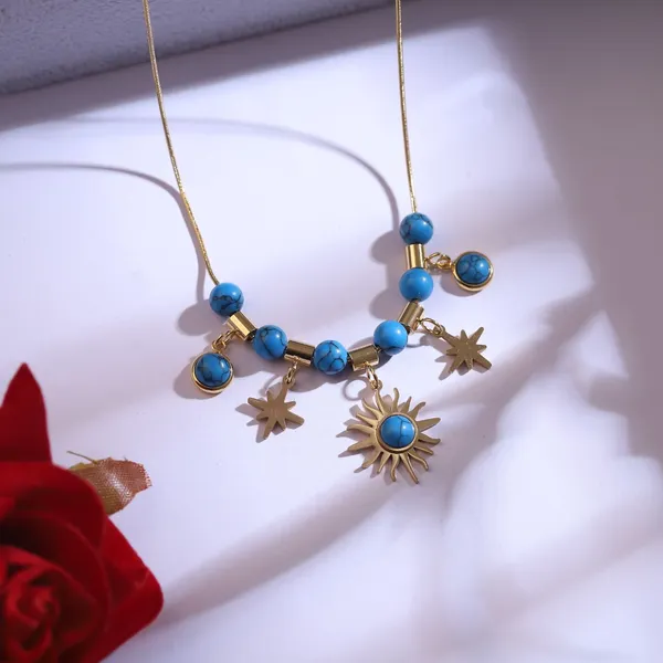 Blue_Beaded_Sun_Charm_Necklace_for_Women