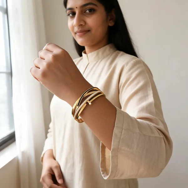 Gold_Tone_Crystal_Strip_Bangle_for_Women