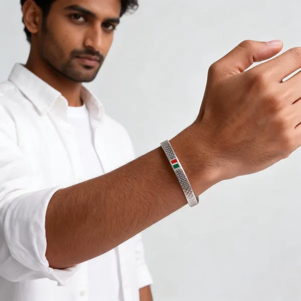 Silver_Tone_Italian_Flag_Cuff_Bracelet_for_Men