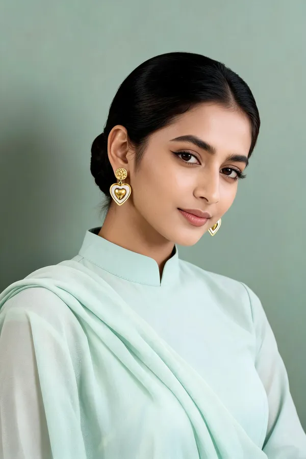 Gold_Tone_Heart_Drop_Earrings_For_Women