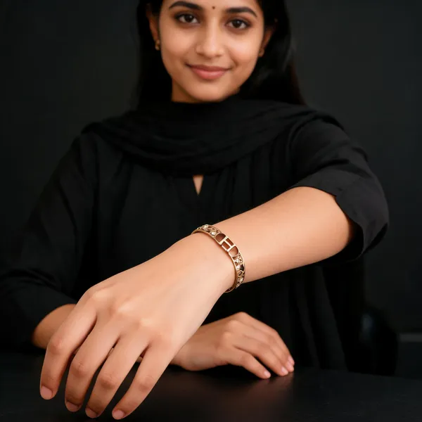 Gold-Tone_Designer_Bangle_for_Women