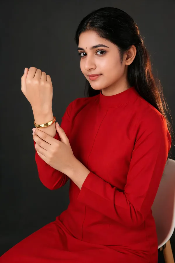 Gold_Leaf_Design_Bangle_for_Women
