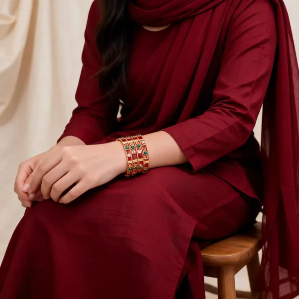 Gold-Toned_Brass_Traditional_Bangles_For_Women_Set_Of_4
